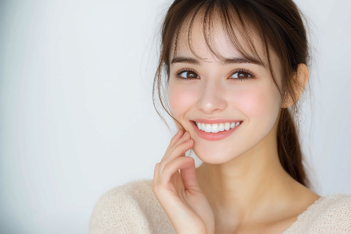 親知らずが虫歯になるのを予防し笑顔で過ごす女性