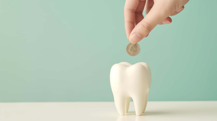 審美歯科で前歯をキレイにする場合にかかる費用のイメージ