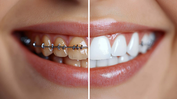 審美歯科で治療した前後のイメージ