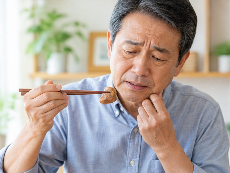 歯を失ってしっかり噛めないについてのイメージ