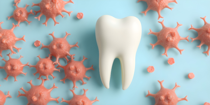 口腔内の菌のイメージ