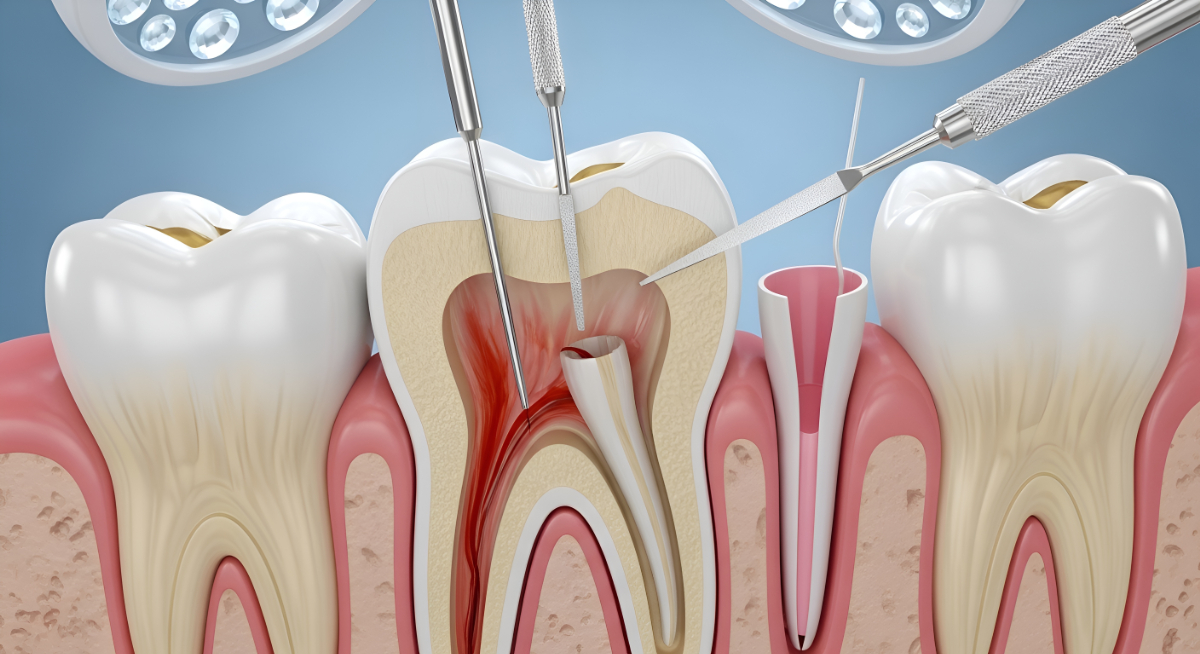 根管治療の様子